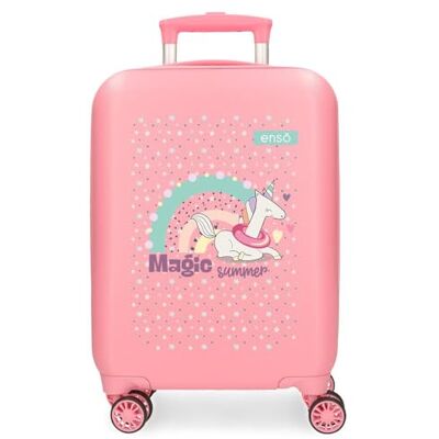 Enso Magic Summer Valigia per bambini, realizzata in ABS, ruote doppie a rotazione multidirezionale, molteplici modi per usarlo, Rosa, 33 cm x 50 cm x 20 cm, Valigia Enso Magic Summer Valigia per bambini, realizzata in ABS, ruote doppie a rotazione multidirezionale, molteplici modi per usarlo, Rosa, 33 cm x 50 cm x 20 cm, Valigia