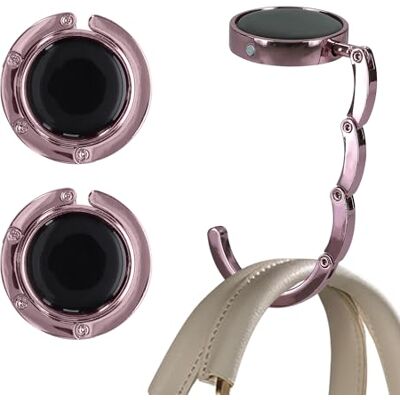 kwmobile Set 2x Gancio Borsa da Tavolo Appendi Borsa Pieghevole Antiscivolo Antigraffio Appendiborsa Scrivania Max 5,5 kg rosa chiaro kwmobile Set 2x Gancio Borsa da Tavolo Appendi Borsa Pieghevole Antiscivolo Antigraffio Appendiborsa Scrivania Max 5,5 kg rosa chiaro