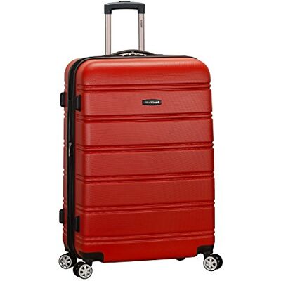 Rockland Melbourne Hardside Trolley espandibile con ruote girevoli, Rosso, Checked Large 28", Melbourne Hardside Trolley espandibile con ruote girevoli Rockland Melbourne Hardside Trolley espandibile con ruote girevoli, Rosso, Checked Large 28", Melbourne Hardside Trolley espandibile con ruote girevoli