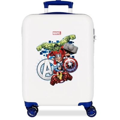 Marvel Avengers Attack Valigia da cabina bianca, 38 x 55 x 20 cm, rigida, 2,35 kg, chiusura a combinazione laterale, ABS, 2,35 kg, 35 l, bagaglio a mano Marvel Avengers Attack Valigia da cabina bianca, 38 x 55 x 20 cm, rigida, 2,35 kg, chiusura a combinazione laterale, ABS, 2,35 kg, 35 l, bagaglio a mano