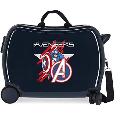 Marvel All Avengers Valigia per bambini, blu, 50 x 38 x 20 cm, rigida ABS, chiusura a combinazione laterale, 34 l, 3 kg, 4 bagaglio a mano Marvel All Avengers Valigia per bambini, blu, 50 x 38 x 20 cm, rigida ABS, chiusura a combinazione laterale, 34 l, 3 kg, 4 bagaglio a mano