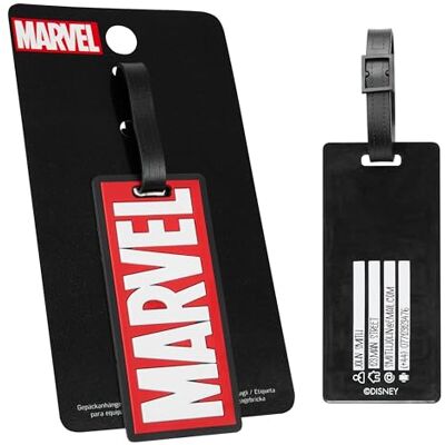 Marvel Etichetta da Valigia Divertente, Etichette per Bagagli Portanome, Luggage Tag, Targhetta Valigia Aereo (Rosso ) Marvel Etichetta da Valigia Divertente, Etichette per Bagagli Portanome, Luggage Tag, Targhetta Valigia Aereo (Rosso )