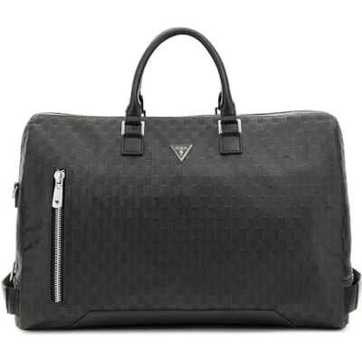 Guess TORINO DUFFLE BAG W VTL ZIP Uomo BLACK Taglia Unica Guess TORINO DUFFLE BAG W VTL ZIP Uomo BLACK Taglia Unica