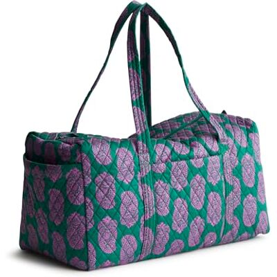 Vera Bradley Borsone da donna in cotone grande originale, Iconica Giacca Verde Paisley, Taglia unica, Borsone originale in cotone Vera Bradley Borsone da donna in cotone grande originale, Iconica Giacca Verde Paisley, Taglia unica, Borsone originale in cotone