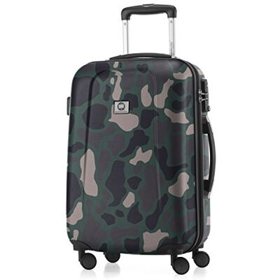 Hauptstadtkoffer Wedding Bagaglio a mano Valigia Trolley da Cabina rigido TSA ABS 4 ruote, 55 cm, 42 litri, Camuffamento Hauptstadtkoffer Wedding Bagaglio a mano Valigia Trolley da Cabina rigido TSA ABS 4 ruote, 55 cm, 42 litri, Camuffamento