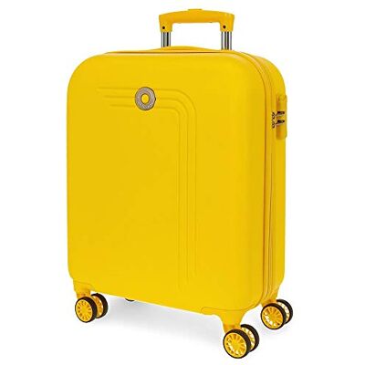 MOVOM Riga, Trolley Rigido Cabina 55m Unisex Adulto, Giallo (Yellow), 40x55x20 cms MOVOM Riga, Trolley Rigido Cabina 55m Unisex Adulto, Giallo (Yellow), 40x55x20 cms