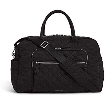Vera Bradley Performance Twill Weekender Borsa da viaggio, da donna, taglia unica, Nero vero, Taille unique, Borsa da viaggio Weekender in twill di prestazioni Vera Bradley Performance Twill Weekender Borsa da viaggio, da donna, taglia unica, Nero vero, Taille unique, Borsa da viaggio Weekender in twill di prestazioni