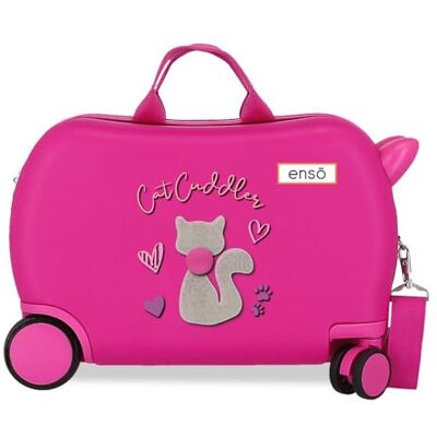 Enso Cat Cuddler Valigia da cabina, Rosa, 31 cm x 45 cm x 20 cm, Valigia per bambini Enso Cat Cuddler Valigia da cabina, Rosa, 31 cm x 45 cm x 20 cm, Valigia per bambini