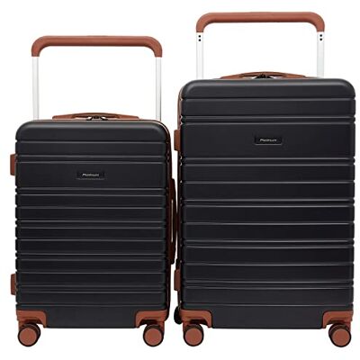 Travelers Club Set di 2 trolley Navigate, 50,8 cm, colore: Nero Travelers Club Set di 2 trolley Navigate, 50,8 cm, colore: Nero