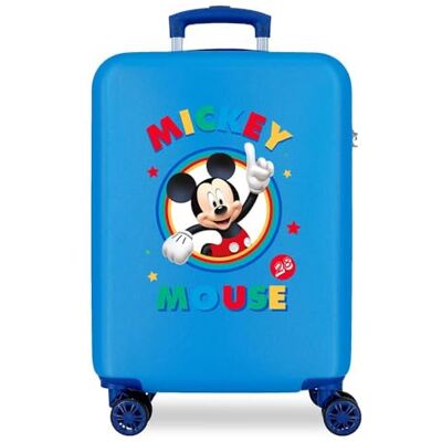 Disney Circle Mickey Trolley cabina Azzurro 37x55x20 cms Rigida ABS Chiusura a combinazione numerica 34L 2,6Kgs 4 doppie ruote Bagaglio a mano Disney Circle Mickey Trolley cabina Azzurro 37x55x20 cms Rigida ABS Chiusura a combinazione numerica 34L 2,6Kgs 4 doppie ruote Bagaglio a mano