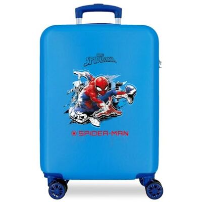 Marvel Spiderman Geo, Trolley Rigido Cabina 55m Ragazzo, Blu (Blue), Valigia di Cabina Marvel Spiderman Geo, Trolley Rigido Cabina 55m Ragazzo, Blu (Blue), Valigia di Cabina