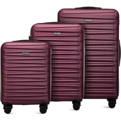 WITTCHEN Skyspeed Line Set di 3 valigie Valigia da viaggio Rolling Trolley Bagaglio a mano rigide in ABS con serratura a combinazione Manico telescopico 4 ruote Marrone Ryanair/ITA Airways WITTCHEN Skyspeed Line Set di 3 valigie Valigia da viaggio Rolling Trolley Bagaglio a mano rigide in ABS con serratura a combinazione Manico telescopico 4 ruote Marrone Ryanair/ITA Airways