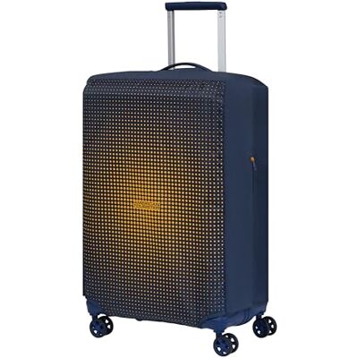 American Tourister Coprivaligia M, Copertura Valigia Pieghevole, Protezione Valigia da Viaggio, 62 x 45 x 30 cm, Blu/Arancione American Tourister Coprivaligia M, Copertura Valigia Pieghevole, Protezione Valigia da Viaggio, 62 x 45 x 30 cm, Blu/Arancione