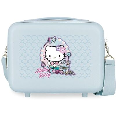 Hello Kitty Sanrio Mermaid Kitty, Valigia per bambini realizzata in ABS, materiale rigido e leggero, doppie ruote, chiusura laterale con combinazione, di Joumma Bags Hello Kitty Sanrio Mermaid Kitty, Valigia per bambini realizzata in ABS, materiale rigido e leggero, doppie ruote, chiusura laterale con combinazione, di Joumma Bags