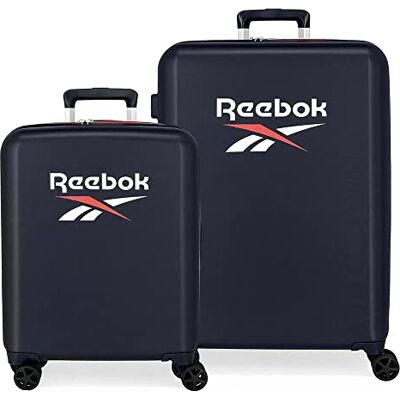 Reebok Roxbury Set Valigia Blu 55/70 cm ABS Rigido Chiusura TSA Integrata 119.4L 6 kg 4 Doppie Ruote Bagaglio a Mano Reebok Roxbury Set Valigia Blu 55/70 cm ABS Rigido Chiusura TSA Integrata 119.4L 6 kg 4 Doppie Ruote Bagaglio a Mano