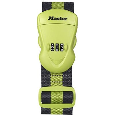 Master Lock Cinghia per bagagli con combinazione, verdi, 190 x 6.5 x 4.8 cm Master Lock Cinghia per bagagli con combinazione, verdi, 190 x 6.5 x 4.8 cm