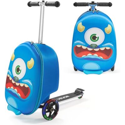 VEVOR Valigia per Monopattino da Viaggio 32,5 x 28,9 x 52,1 cm, Trolley per Scooter Carico max. 50 kg, Valigia per Scooter Impugnatura Antiscivolo in TPR, Monopattino Valigia Pieghevole, Blu VEVOR Valigia per Monopattino da Viaggio 32,5 x 28,9 x 52,1 cm, Trolley per Scooter Carico max. 50 kg, Valigia per Scooter Impugnatura Antiscivolo in TPR, Monopattino Valigia Pieghevole, Blu