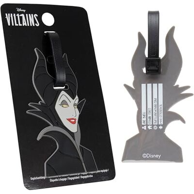 Disney Etichetta da Valigia Divertente, Etichette per Bagagli Portanome, Luggage Tag, Targhetta Valigia Aereo Stitch (Nero Maleficent) Disney Etichetta da Valigia Divertente, Etichette per Bagagli Portanome, Luggage Tag, Targhetta Valigia Aereo Stitch (Nero Maleficent)