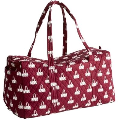 Vera Bradley Borsone da viaggio grande in cotone da donna, Borsone Mosaico, Taglia unica, Borsone originale in cotone di alta qualità Vera Bradley Borsone da viaggio grande in cotone da donna, Borsone Mosaico, Taglia unica, Borsone originale in cotone di alta qualità