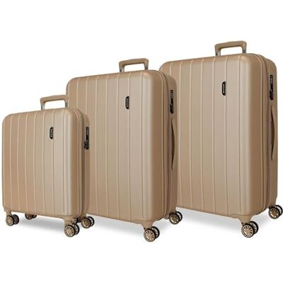 MOVOM Wood Valigia Cabina, Medie, Grandi e Set, Rigida ABS Chiusura TSA, 4 Ruote Doppie Estensibili Bags Bags Bags, Champagne, Taglia unica, Set 3 valigie 65-75 MOVOM Wood Valigia Cabina, Medie, Grandi e Set, Rigida ABS Chiusura TSA, 4 Ruote Doppie Estensibili Bags Bags Bags, Champagne, Taglia unica, Set 3 valigie 65-75