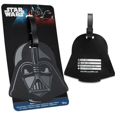 Disney Etichetta da Valigia Divertente, Etichette per Bagagli Portanome, Luggage Tag, Targhetta Valigia Aereo Stitch (Nero Darth Vader) Disney Etichetta da Valigia Divertente, Etichette per Bagagli Portanome, Luggage Tag, Targhetta Valigia Aereo Stitch (Nero Darth Vader)