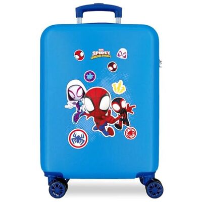 Marvel Spiderman Go webs go Valigia da cabina blu 38x55x20 cm ABS rigido Chiusura a combinazione laterale 34L 2 kg 4 doppie ruote Bagaglio a mano Marvel Spiderman Go webs go Valigia da cabina blu 38x55x20 cm ABS rigido Chiusura a combinazione laterale 34L 2 kg 4 doppie ruote Bagaglio a mano