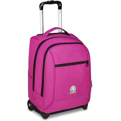 Invicta Trolley Scuola Fisso New Benin Solid, Fucsia, 2 in 1, Doppio Uso, Trolley e Zaino, Zaino Scuola Viaggio, Ragazzo e Ragazza Invicta Trolley Scuola Fisso New Benin Solid, Fucsia, 2 in 1, Doppio Uso, Trolley e Zaino, Zaino Scuola Viaggio, Ragazzo e Ragazza