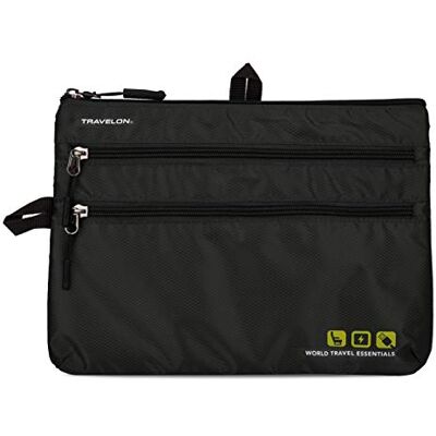 Travelon : World Travel Essentials Organizer per sedile, Nero, Taglia unica, World Travel Essentials Organizer per sedile Travelon : World Travel Essentials Organizer per sedile, Nero, Taglia unica, World Travel Essentials Organizer per sedile
