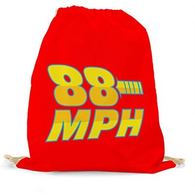 Planet Nerd velocità di Viaggio nel Tempo 88 mph Borsa da Palestra, Rosso Planet Nerd velocità di Viaggio nel Tempo 88 mph Borsa da Palestra, Rosso