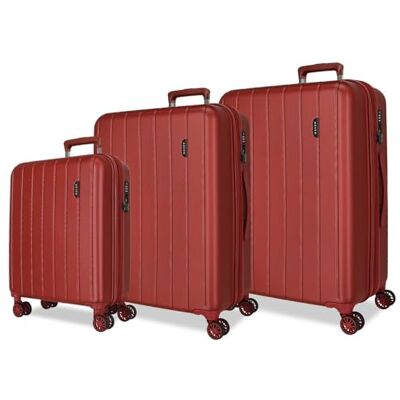 MOVOM Wood Valigia Cabina, Medie, Grandi e Set, Rigida ABS Chiusura TSA, 4 Ruote Doppie Estensibili Bags Bags Bags, rosso, Taglia unica, Set 3 valigie 65-75 MOVOM Wood Valigia Cabina, Medie, Grandi e Set, Rigida ABS Chiusura TSA, 4 Ruote Doppie Estensibili Bags Bags Bags, rosso, Taglia unica, Set 3 valigie 65-75