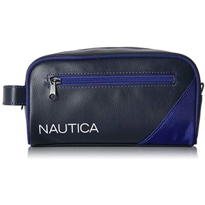 Nautica Men's Top Zip Travel Kit Toiletry Bag Organizer Nautica Men's Top Zip Travel Kit Toiletry Bag Organizer