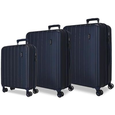 MOVOM Wood Valigia Cabina, Medie, Grandi e Set, Rigida ABS Chiusura TSA, 4 Ruote Doppie Estensibili Bags Bags Bags, Blu navy, Taglia unica, Set 3 valigie 65-75 MOVOM Wood Valigia Cabina, Medie, Grandi e Set, Rigida ABS Chiusura TSA, 4 Ruote Doppie Estensibili Bags Bags Bags, Blu navy, Taglia unica, Set 3 valigie 65-75