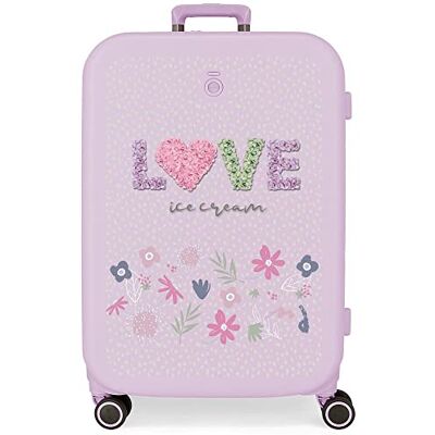 Enso Love Ice cream Valigia media Viola 48x70x28 cm ABS rigido Chiusura TSA integrata 79L 4,32 kg 4 Doppie ruote Enso Love Ice cream Valigia media Viola 48x70x28 cm ABS rigido Chiusura TSA integrata 79L 4,32 kg 4 Doppie ruote