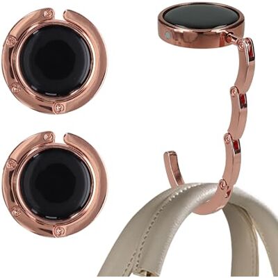 kwmobile Set 2x Gancio Borsa da Tavolo Appendi Borsa Pieghevole Antiscivolo Antigraffio Appendiborsa Scrivania Max 5,5 kg oro rosa kwmobile Set 2x Gancio Borsa da Tavolo Appendi Borsa Pieghevole Antiscivolo Antigraffio Appendiborsa Scrivania Max 5,5 kg oro rosa