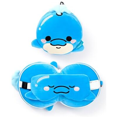 Relaxeazzz Delfino Cuscino da Viaggio & Maschera per Dormire - Cuscino da Viaggio Relaxeazzz Delfino Cuscino da Viaggio & Maschera per Dormire - Cuscino da Viaggio