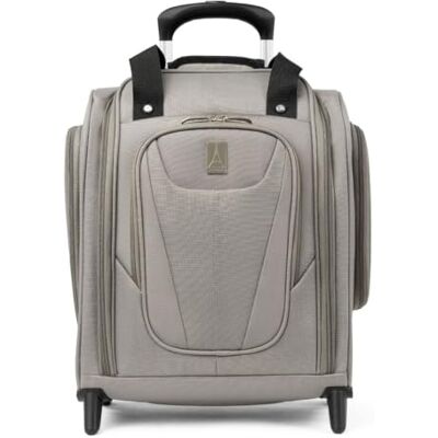 Travelpro Maxlite 5 Borsa Sottosella Rotolante, Champagne, 15-Inch, Maxlite 5 Borsa a mano compatta per seggiolini Travelpro Maxlite 5 Borsa Sottosella Rotolante, Champagne, 15-Inch, Maxlite 5 Borsa a mano compatta per seggiolini