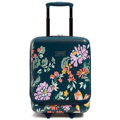 Vera Bradley Valigia da donna Hardside con rotelle, Verde Floreale Fresco, Taglia unica, Hardside Valigia trolley sottosella Vera Bradley Valigia da donna Hardside con rotelle, Verde Floreale Fresco, Taglia unica, Hardside Valigia trolley sottosella