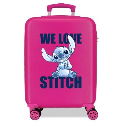 Disney Adorabile Stitch Moods Valigia da Cabina Rigida ABS Chiusura a combinazione Laterale 4 Ruote Doppie Bagagli Mano, Noi amiamo (We love), Taglia unica, Valigia per bambini Disney Adorabile Stitch Moods Valigia da Cabina Rigida ABS Chiusura a combinazione Laterale 4 Ruote Doppie Bagagli Mano, Noi amiamo (We love), Taglia unica, Valigia per bambini
