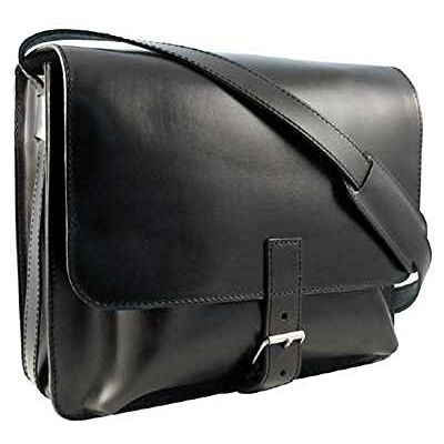 Shalimar Ranch Midi-Borsa Messenger in Pelle, Unisex-Adulto, Nero, Taglia Unica Shalimar Ranch Midi-Borsa Messenger in Pelle, Unisex-Adulto, Nero, Taglia Unica