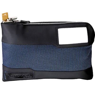 Master Lock Borsa porta soldi con serratura a chiave, lunghezza 39,5 cm, colore: Blu Master Lock Borsa porta soldi con serratura a chiave, lunghezza 39,5 cm, colore: Blu