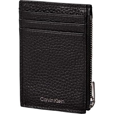 Calvin Klein LV04D1244G Custodia per carte da uomo, con cerniera, in rilievo, nera, taglia unica Calvin Klein LV04D1244G Custodia per carte da uomo, con cerniera, in rilievo, nera, taglia unica