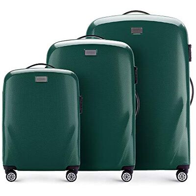 WITTCHEN PC Ultra Light Bagagli rigidi Valigia da viaggio Valigia trolley Valigia media in policarbonato Quattro ruote doppie Lucchetto TSA Manico alluminio telescopico Taglia WITTCHEN PC Ultra Light Bagagli rigidi Valigia da viaggio Valigia trolley Valigia media in policarbonato Quattro ruote doppie Lucchetto TSA Manico alluminio telescopico Taglia