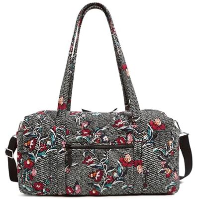 Vera Bradley Iconic Set di 4 trousse da viaggio da donna, taglia unica, Perenni Noir Dot, Taglia unica, Borsone da viaggio medio in cotone Vera Bradley Iconic Set di 4 trousse da viaggio da donna, taglia unica, Perenni Noir Dot, Taglia unica, Borsone da viaggio medio in cotone