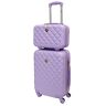 CABIN GO 5590 Set Valigia con Beauty, Trolley Viaggio Rigide ABS, a Mano e da Stiva, Trolley con ruote girevoli 55x40x20 e Bagaglio 35x27x16