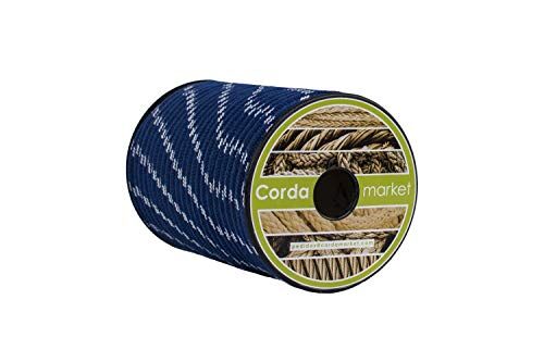 Cordamarket Cord. Skota nylon 8 mm platinium line blu/bianco 25 m