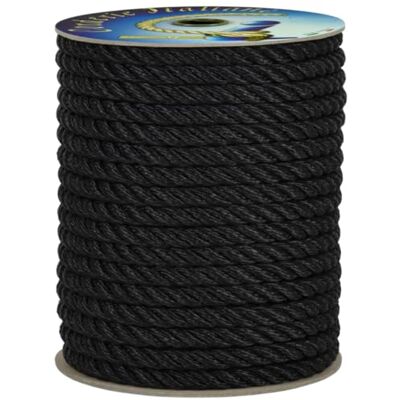 Corderie Italiane 00 Gherlino Cima per ormeggio, diametro 10 mm, 30 Metri, Nero Corderie Italiane 00 Gherlino Cima per ormeggio, diametro 10 mm, 30 Metri, Nero