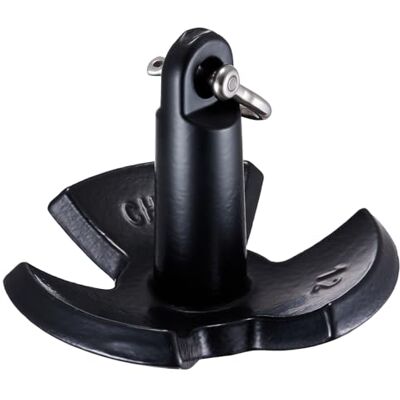 VEVOR Ancora per Barca in Ghisa con Rivestimento in Vinile Nero e Grillo da 5,4 kg, Ancora a Fungo di Grado Marino per Barche Fino a 3,05 m, Eccellente Tenuta in Fiumi e Laghi VEVOR Ancora per Barca in Ghisa con Rivestimento in Vinile Nero e Grillo da 5,4 kg, Ancora a Fungo di Grado Marino per Barche Fino a 3,05 m, Eccellente Tenuta in Fiumi e Laghi
