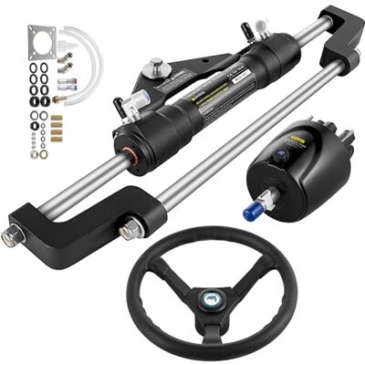VEVOR Set di sterzo Idraulico 300 CV, Set di sterzo Idraulico per Barca, Pompa per Casco, Set di sterzo Idraulico per Barca Senza Tubo di sterzo Idraulico per Sistema di sterzo della Barca VEVOR Set di sterzo Idraulico 300 CV, Set di sterzo Idraulico per Barca, Pompa per Casco, Set di sterzo Idraulico per Barca Senza Tubo di sterzo Idraulico per Sistema di sterzo della Barca