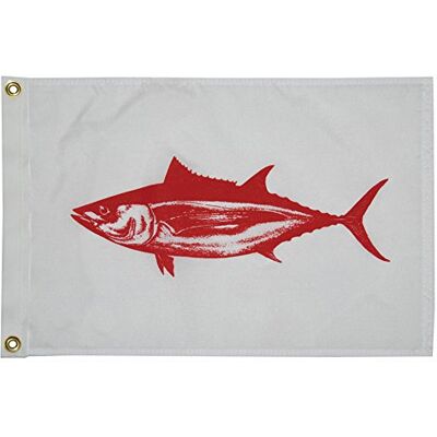 TaylorMade , bandiera del pesce, nylon, 30,5 x 45,7 cm, Albacore TaylorMade , bandiera del pesce, nylon, 30,5 x 45,7 cm, Albacore