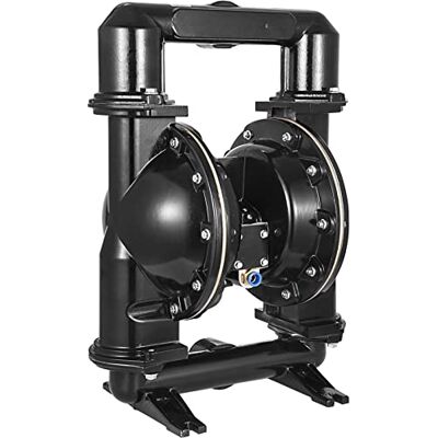 VEVOR Pompa pneumatica a doppia membrana, ingresso uscita 2 pollici, corpo in lega di alluminio, 158,4 GPM120 PSI, pompa di trasferimento a membrana per petrolio, diesel, olio VEVOR Pompa pneumatica a doppia membrana, ingresso uscita 2 pollici, corpo in lega di alluminio, 158,4 GPM120 PSI, pompa di trasferimento a membrana per petrolio, diesel, olio